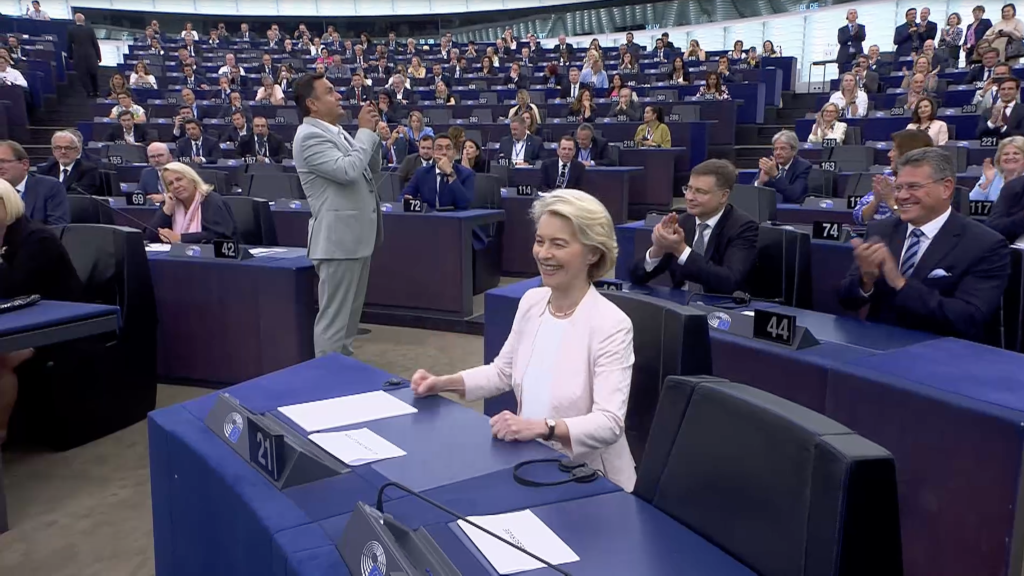 Ursula von der Leyen elected for second term of office